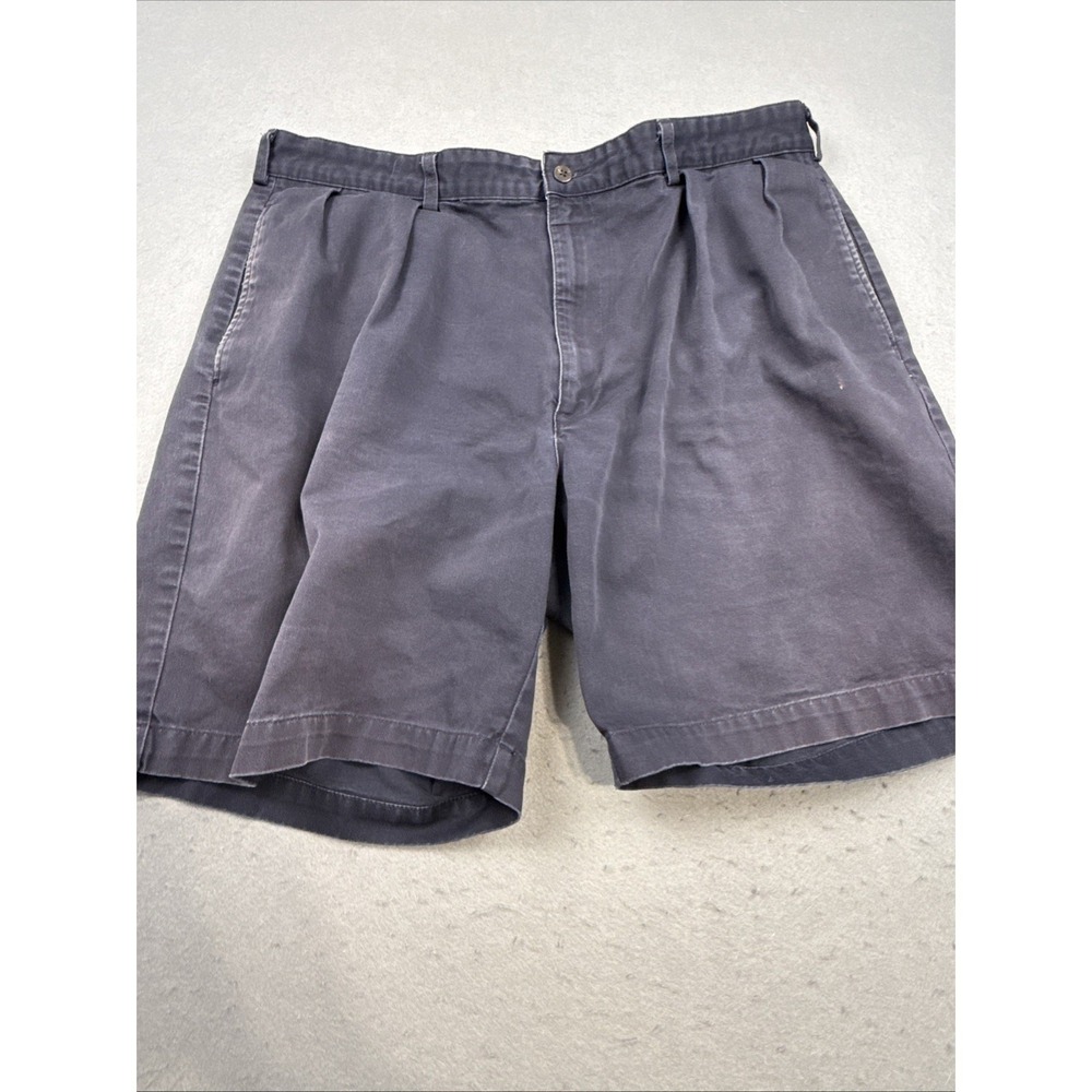 Polo Golf Mens NAVY Polyester Pleated Shorts Classic Fit Lightweight Size 38
